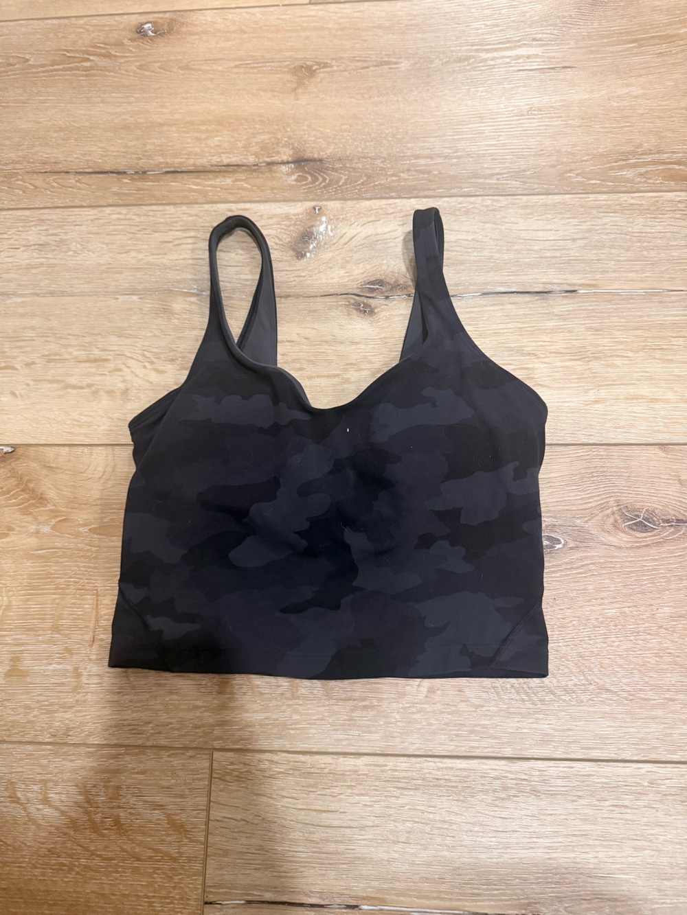 lululemon athletica Black Camo Sports Bra Top Sz 4